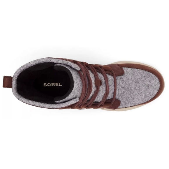 SOREL | NWT Explorer Joan Felt 100g Waterproof Winter Boots in Redwood Size 6 - Picture 5 of 11